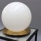 Lámpara de mesa italiana vintage en forma de globo de cristal de Murano, años 70, Imagen 14