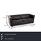 Schwarzes Lotus Lotus Ledersofa von De Sede 2