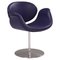 Little Tulip Purple Leather Swivel Chair by Pierre Paulin for Artifort, 1960s, Image 1