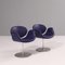 Little Tulip Purple Leather Swivel Chair by Pierre Paulin for Artifort, 1960s 8