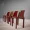 Selene Red Stacking Chairs by Vico Magistretti for Artemide, 1960s, Set of 4 4