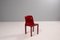 Selene Red Stacking Chairs by Vico Magistretti for Artemide, 1960s, Set of 4 8