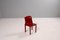 Selene Red Stacking Chairs by Vico Magistretti for Artemide, 1960s, Set of 4 6