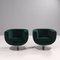 Green Velvet Tulip Armchairs by Jeffrey Bernett for B&B Italia, Set of 2, Image 5