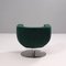 Green Velvet Tulip Armchairs by Jeffrey Bernett for B&B Italia, Set of 2 8