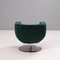 Green Velvet Tulip Armchair by Jeffrey Bernett for B&B Italia 3