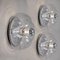 Clear Glass Wall Lights from Peill & Putzler, 1970s, Set of 2, Image 4