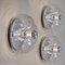 Clear Glass Wall Lights from Peill & Putzler, 1970s, Set of 2, Image 5