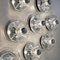 Clear Glass Wall Lights from Peill & Putzler, 1970s, Set of 2, Image 9