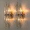 Large Venini Style Murano Glass and Gilt Brass Sconce, Italy 6