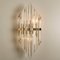 Large Venini Style Murano Glass and Gilt Brass Sconce, Italy 3