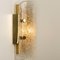 Glass Brass Wall Sconces from Hillebrand, Austria, 1960s, Set of 2, Image 2