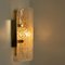 Glass Brass Wall Sconces from Hillebrand, Austria, 1960s, Set of 2 4