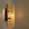 Glass Brass Wall Sconces from Hillebrand, Austria, 1960s, Set of 2, Image 4