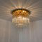 Palme Chandeliers or Flush Mount in Brass and Crystal, 1960s 11
