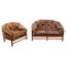 Vintage Bamboo Lounge Chair and Sofa, Set of 2 1