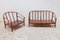 Vintage Bamboo Lounge Chair and Sofa, Set of 2 5