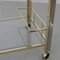 Bar Cart in Chrome and Brass 3