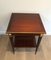 Mahogany and Brass Center Table by Hugnet, 1940s 3