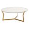 Round Carrara Star Coffee Table by Olivier Gagnère 1