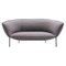 Schwarzes Chrom Sofa von Luca Nichetto 1