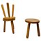 Vintage Wooden Tripod Stools, 1960s, Set of 3 1