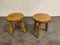 Vintage Wooden Tripod Stools, 1960s, Set of 3 3