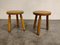 Vintage Wooden Tripod Stools, 1960s, Set of 3, Image 4