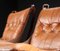 Sedie Falcon vintage in pelle color cognac di Sigurd Resell, set di 2, Immagine 3