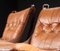 Vintage Cognac Leather Falcon Chair Set by Sigurd Resell, Set of 2 3