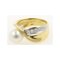 Anello in oro a 18 carati con perla giapponese e diamanti, Immagine 6