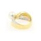 Anello in oro a 18 carati con perla giapponese e diamanti, Immagine 3