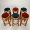 Vintage Bamboo Barstools, 1960s, Set of 6, Image 4