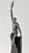 Art Deco Skulptur Athlet mit Palmenblatt von Pierre Le Faguays für Max Le Verrier 4