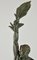 Sculpture Athlète Art Déco avec Feuille de Palmier par Pierre Le Faguays pour Max Le Verrier 9