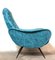 Blauer italienischer Sessel, 1950er 6