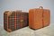 Brown Suitcases, 1950s, Set of 2 2