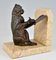 Art Deco Monkey Bookends by Carlier, 1930s, Set of 2, Image 5