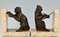Fermalibri Art Déco a forma di scimmia di Carlier, anni '30, set di 2, Immagine 7