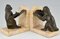 Art Deco Monkey Bookends by Carlier, 1930s, Set of 2 3
