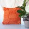 Orange Textures from the Loom Pillow by Com Raiz 2
