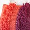 Orange & Red Textures from the Loom Pillow by Com Raiz 4