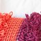 Orange & Red Textures from the Loom Pillow by Com Raiz 6