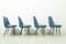 Italian Dining Chairs with Brass Feet, 1950s, Set of 4, Image 4