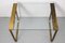 Mid-Century Hollywood Regency Coffee Table in Brass and Glass, Italy, 1970s, Image 7