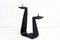 Brutalist Wrought Iron Candlestick, 1950s 2