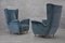 His & Hers Velvet Armchairs, 1950s, Set of 2, Image 2