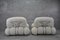 Boucle Armchairs by Adriano Piazzesi for Tre D, 1970s, Set of 2 3