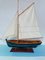 Vintage Wooden Galway Hooker Model Ship, Image 14