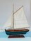 Vintage Wooden Galway Hooker Model Ship, Image 1